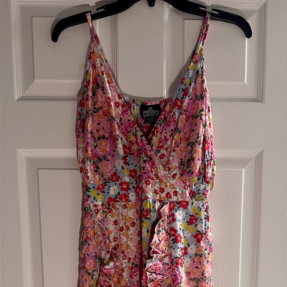 Angie Pink Floral Dress